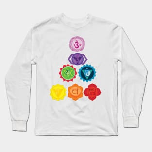 7 Chakras Kundalini Yoga Long Sleeve T-Shirt